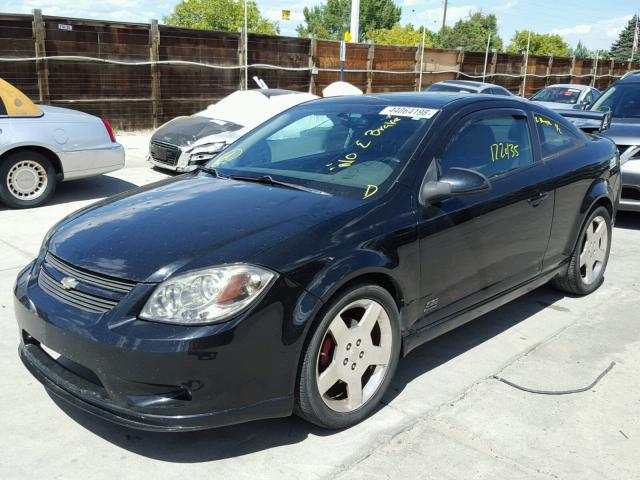 1G1AP15P977344464 - 2007 CHEVROLET COBALT SS BLACK photo 2