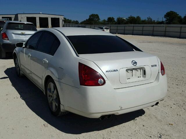 1N4BA41EX6C860847 - 2006 NISSAN MAXIMA SE WHITE photo 3