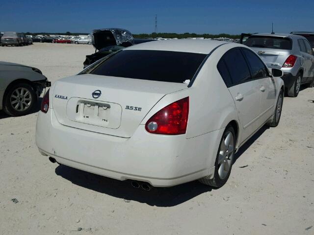 1N4BA41EX6C860847 - 2006 NISSAN MAXIMA SE WHITE photo 4