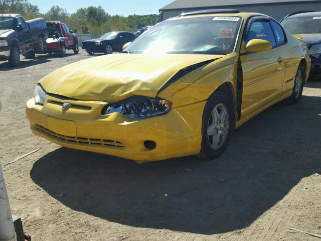 2G1WW12E849318122 - 2004 CHEVROLET MONTE CARL YELLOW photo 2