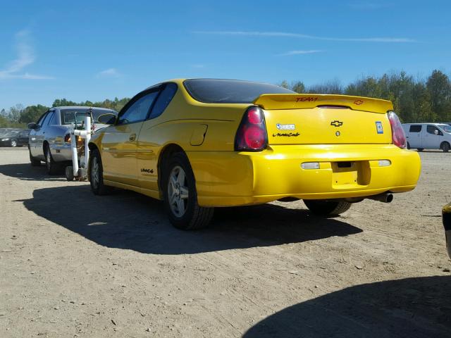 2G1WW12E849318122 - 2004 CHEVROLET MONTE CARL YELLOW photo 3