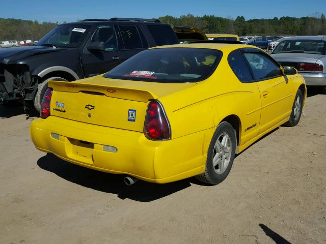 2G1WW12E849318122 - 2004 CHEVROLET MONTE CARL YELLOW photo 4