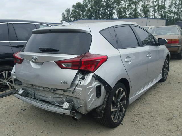 JTNKARJE6HJ528633 - 2017 TOYOTA COROLLA IM SILVER photo 4