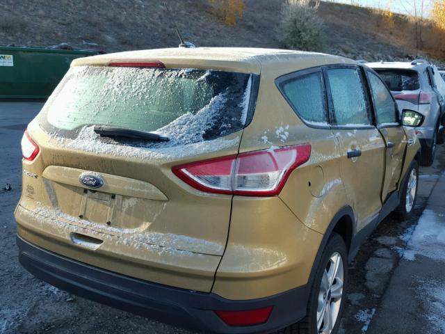 1FMCU0F78EUE22258 - 2014 FORD ESCAPE S TAN photo 4