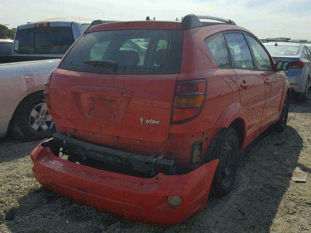 5Y2SL63855Z461704 - 2005 PONTIAC VIBE RED photo 4