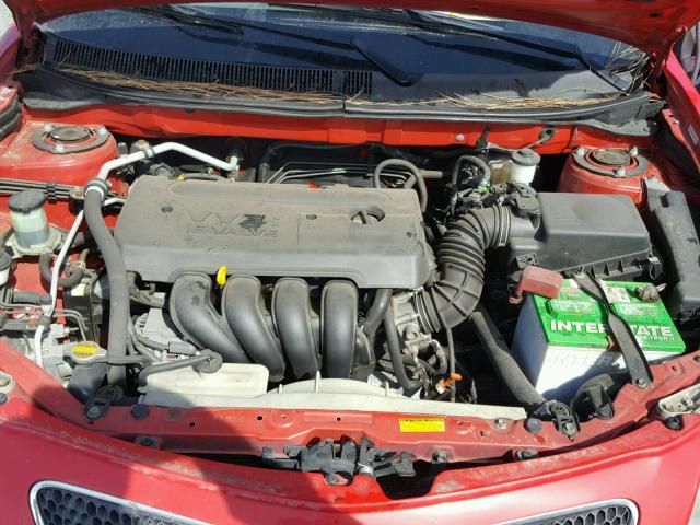 5Y2SL63855Z461704 - 2005 PONTIAC VIBE RED photo 7