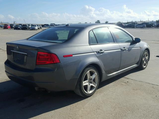 19UUA66254A021468 - 2004 ACURA TL GRAY photo 4