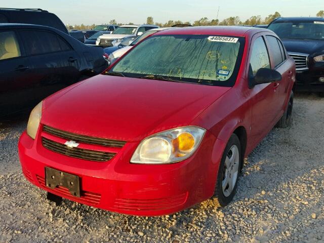 1G1AK55F277281592 - 2007 CHEVROLET COBALT LS RED photo 2