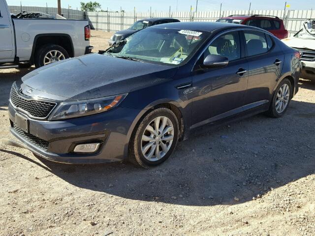 5XXGM4A71FG364134 - 2015 KIA OPTIMA LX BLUE photo 2