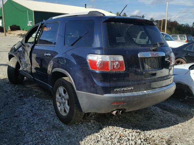 1GKKVPED9CJ275741 - 2012 GMC ACADIA BLUE photo 3