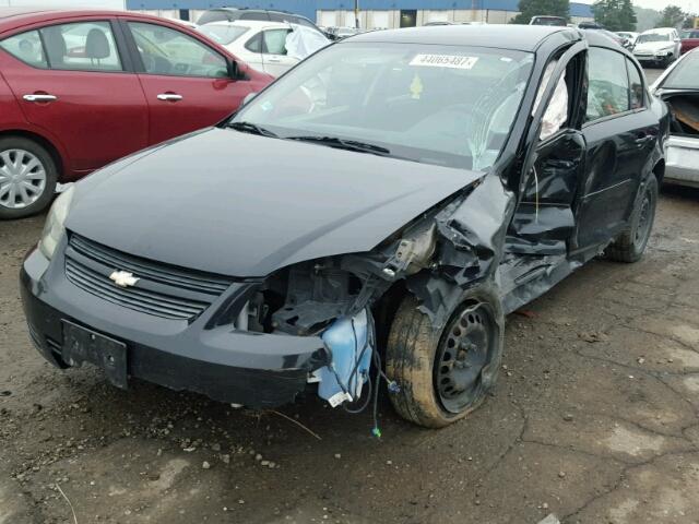 1G1AD5F50A7142651 - 2010 CHEVROLET COBALT 1LT BLACK photo 2