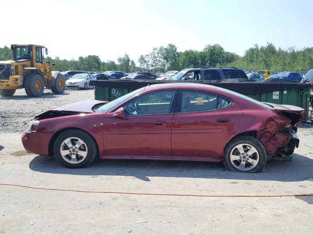 2G2WS522851159347 - 2005 PONTIAC GRAND PRIX RED photo 9