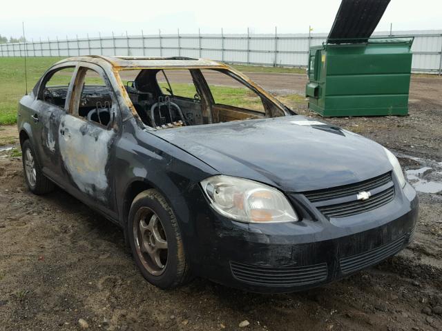 1G1AL52F357565893 - 2005 CHEVROLET COBALT LS BLACK photo 1