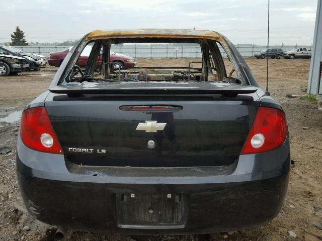 1G1AL52F357565893 - 2005 CHEVROLET COBALT LS BLACK photo 10