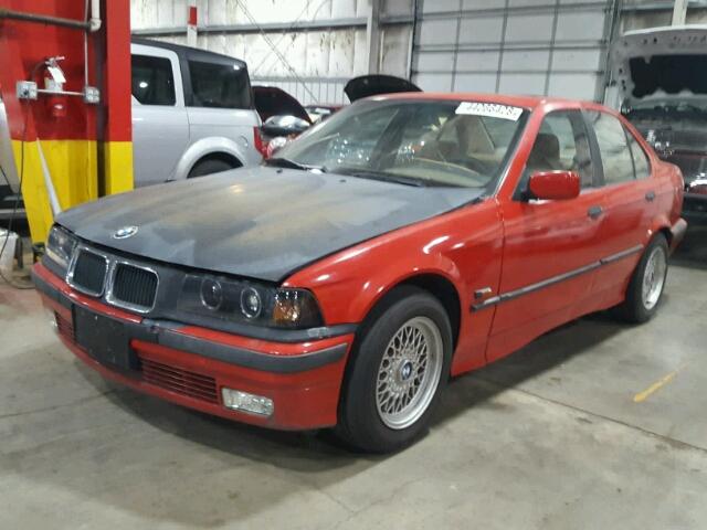 4USCC8328SLA12122 - 1995 BMW 318 I AUTO RED photo 2