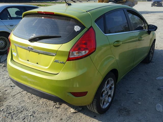 3FADP4FJ5BM147649 - 2011 FORD FIESTA SES GREEN photo 4