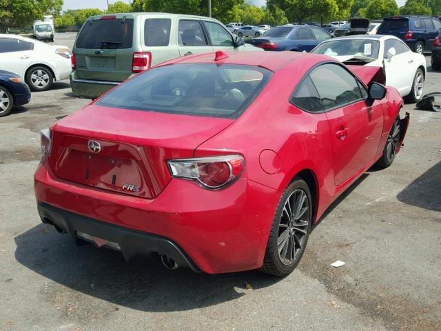JF1ZNAA18G8708374 - 2016 TOYOTA SCION FR-S RED photo 4