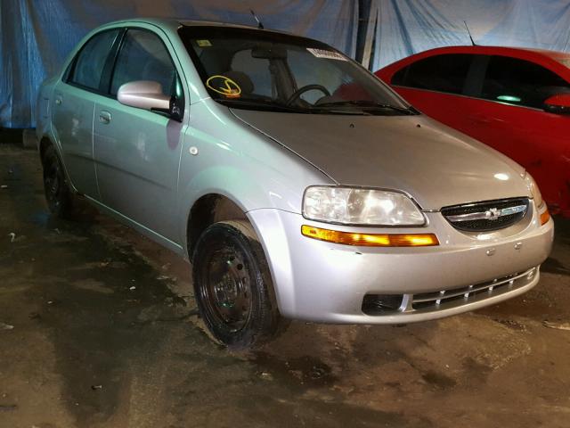 KL1TD52635B463625 - 2005 CHEVROLET AVEO BASE Արծաթագույն լուսանկար 1