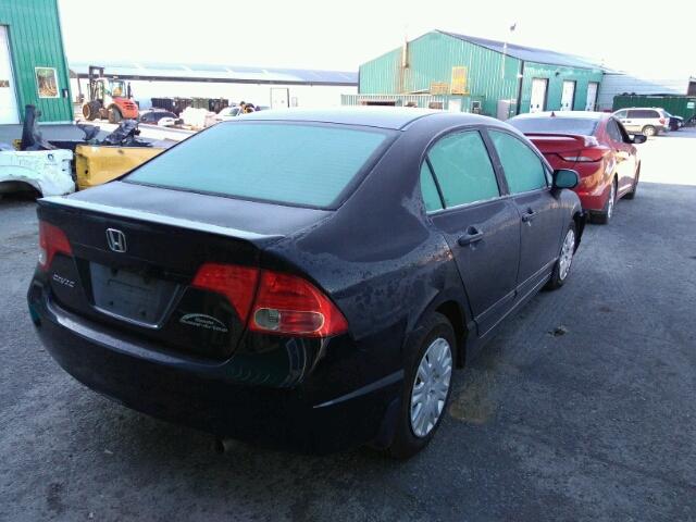 2HGFA15298H018934 - 2008 HONDA CIVIC DX BLACK photo 4