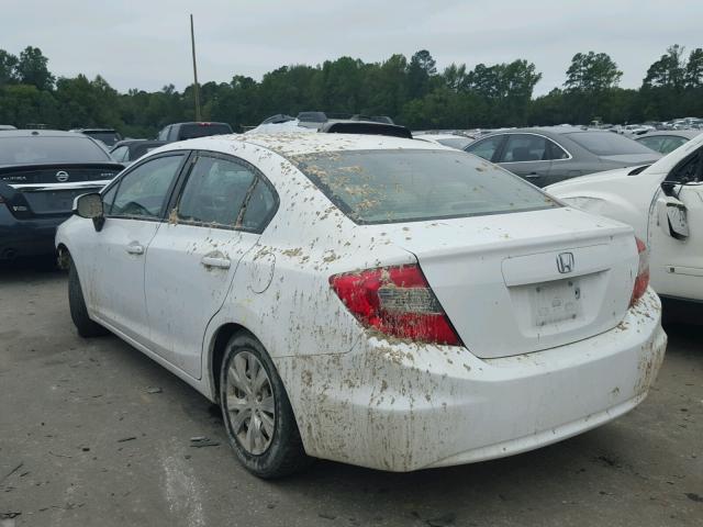 19XFB2F55CE089675 - 2012 HONDA CIVIC LX Blanco foto 3