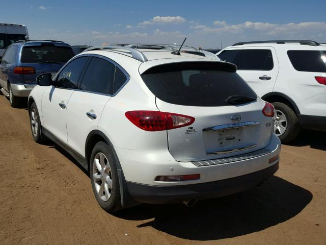 JNKAJ09F89M952239 - 2009 INFINITI EX35 BASE WHITE photo 3