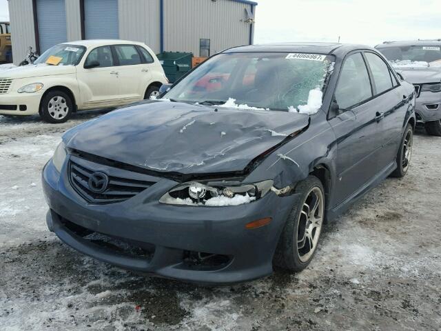 1YVHP80D935M46813 - 2003 MAZDA 6 S GRAY photo 2