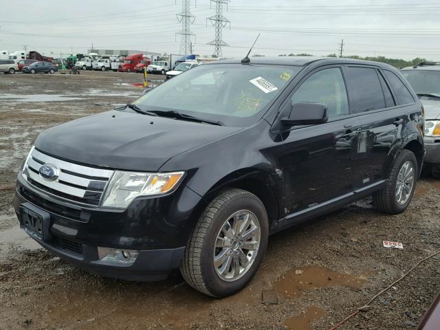 2FMDK39C27BB71265 - 2007 FORD EDGE BLACK photo 2