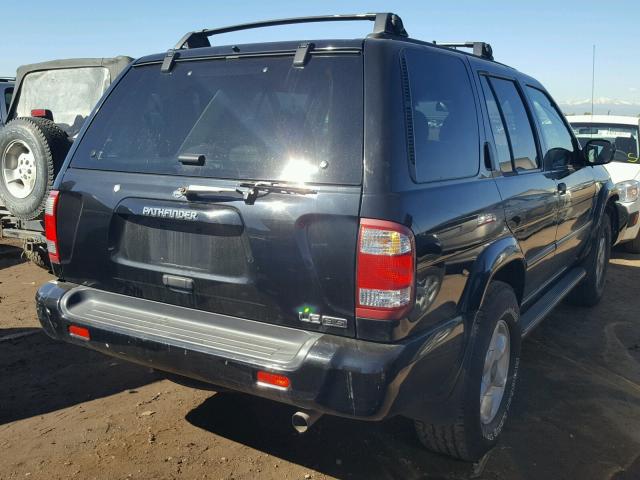 JN8DR09Y11W588459 - 2001 NISSAN PATHFINDER BLACK photo 4