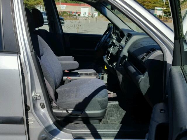 SHSRD78505U324832 - 2005 HONDA CR-V SILVER photo 5