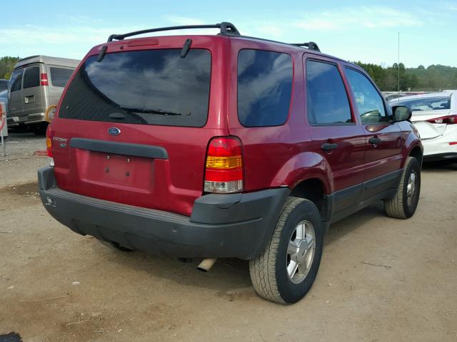 1FMYU03113KE08653 - 2003 FORD ESCAPE RED photo 4