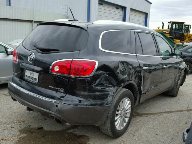 5GAKRBED1BJ346241 - 2011 BUICK ENCLAVE CX BLACK photo 4