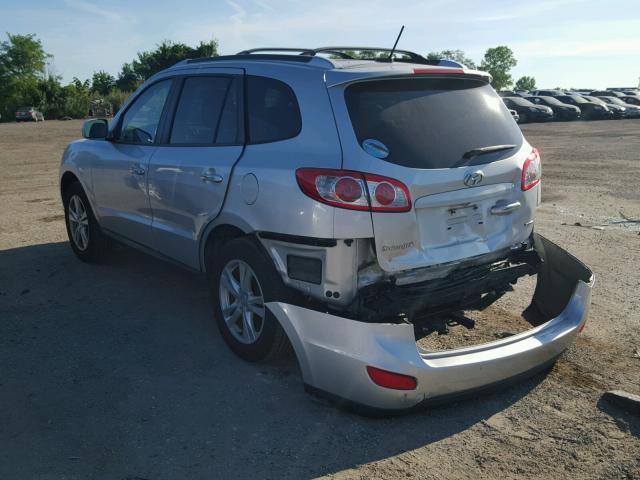 5XYZK4AG1CG097793 - 2012 HYUNDAI SANTA FE L SILVER photo 3