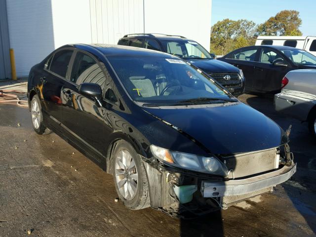 19XFA16839E031175 - 2009 HONDA CIVIC EX BLACK photo 1