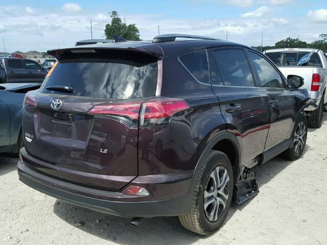 2T3ZFREV2HW400910 - 2017 TOYOTA RAV4 MAROON photo 4