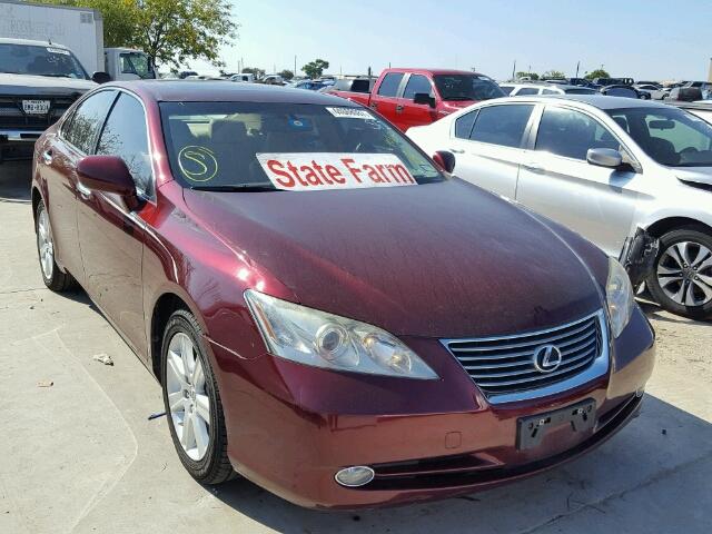 JTHBJ46G472060829 - 2007 LEXUS ES 350 MAROON photo 1