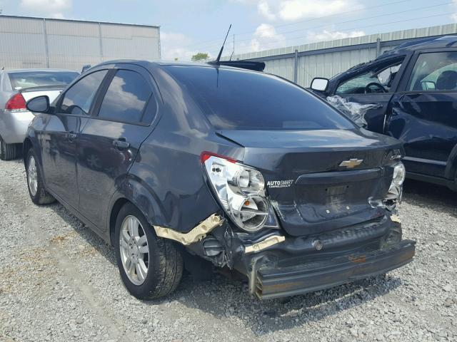 1G1JA5SH5C4220483 - 2012 CHEVROLET SONIC LS GRAY photo 3