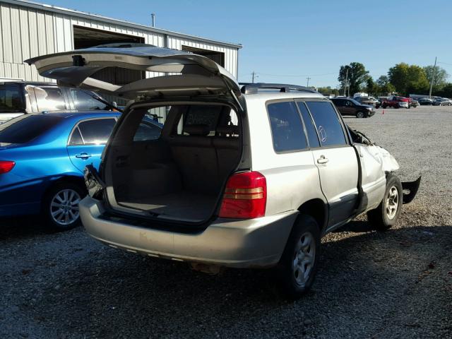 JTEHF21A420044988 - 2002 TOYOTA HIGHLANDER SILVER photo 4