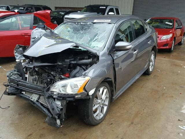 3N1AB7AP9FY337870 - 2015 NISSAN SENTRA S SILVER photo 2