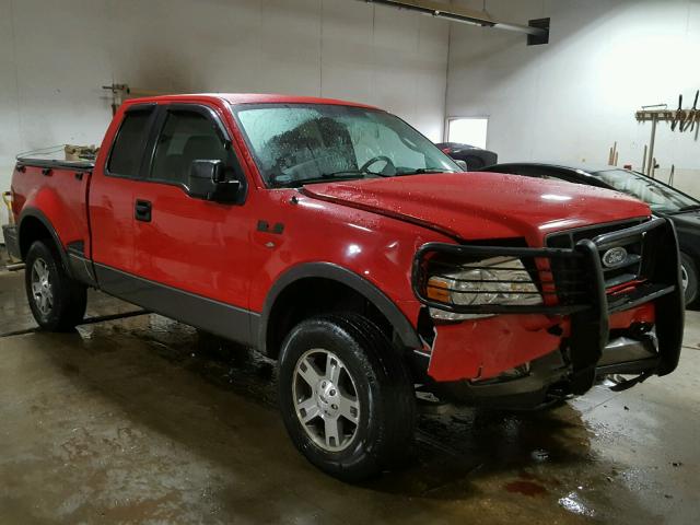 1FTPX04535KC25816 - 2005 FORD F150 RED photo 1