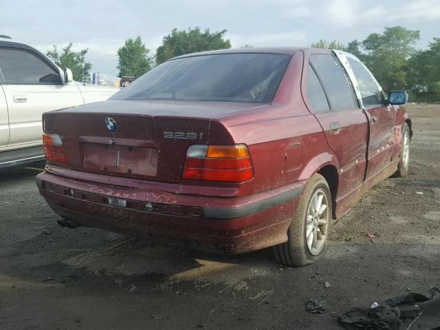 WBACD432XVAV52156 - 1997 BMW 328 I AUTO RED photo 4