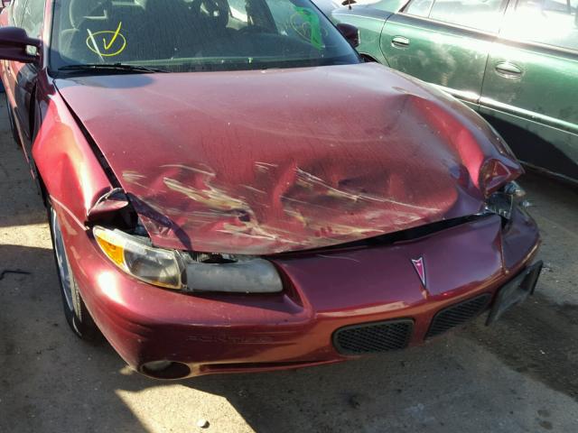 1G2WJ52J1YF252959 - 2000 PONTIAC GRAND PRIX მუქწითელი ფოტო 9