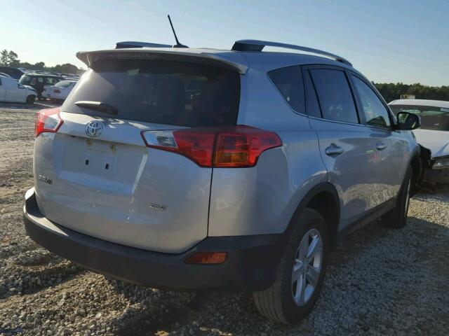 JTMWFREVXEJ019609 - 2014 TOYOTA RAV4 XLE SILVER photo 4