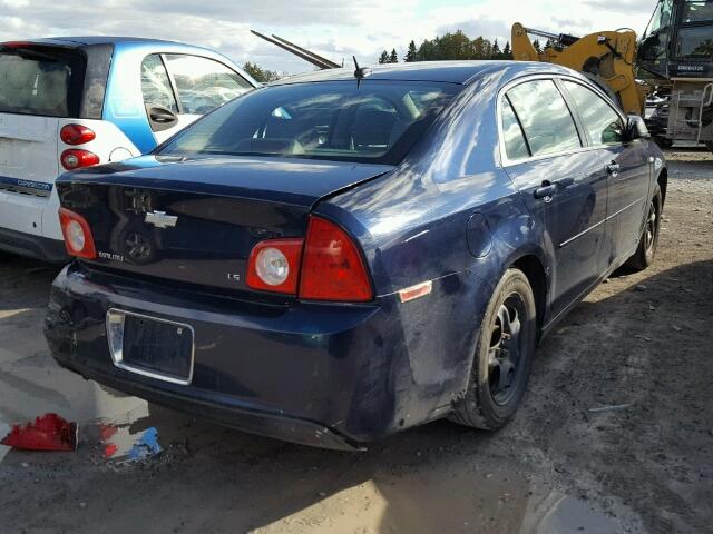 1G1ZG57B184214063 - 2008 CHEVROLET MALIBU LS BLUE photo 4