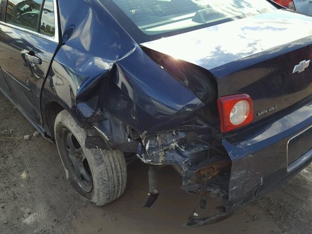 1G1ZG57B184214063 - 2008 CHEVROLET MALIBU LS BLUE photo 9