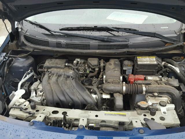 3N1CN7AP9EL844747 - 2014 NISSAN VERSA S BLUE photo 7