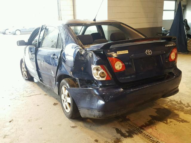 1NXBR32E86Z590048 - 2006 TOYOTA COROLLA CE BLUE photo 3