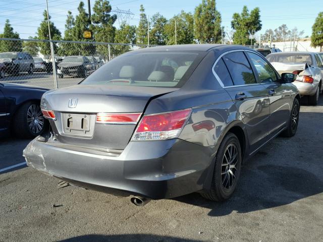 1HGCP2F30BA104170 - 2011 HONDA ACCORD LX GRAY photo 4