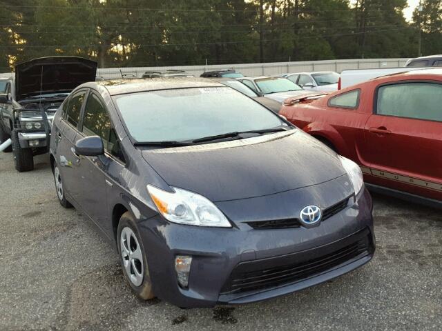 JTDKN3DU8F0464283 - 2015 TOYOTA PRIUS GRAY photo 1