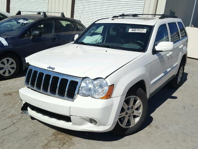 1J8HS58T39C500781 - 2009 JEEP GRAND CHER WHITE photo 2