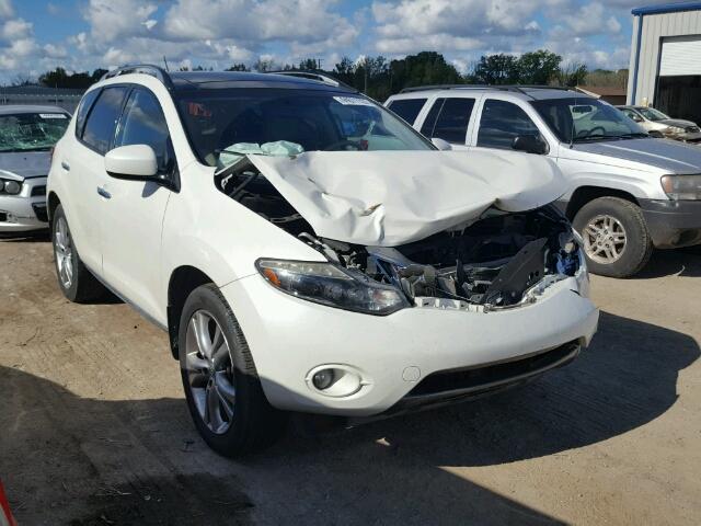 JN8AZ18W09W134756 - 2009 NISSAN MURANO S WHITE photo 1